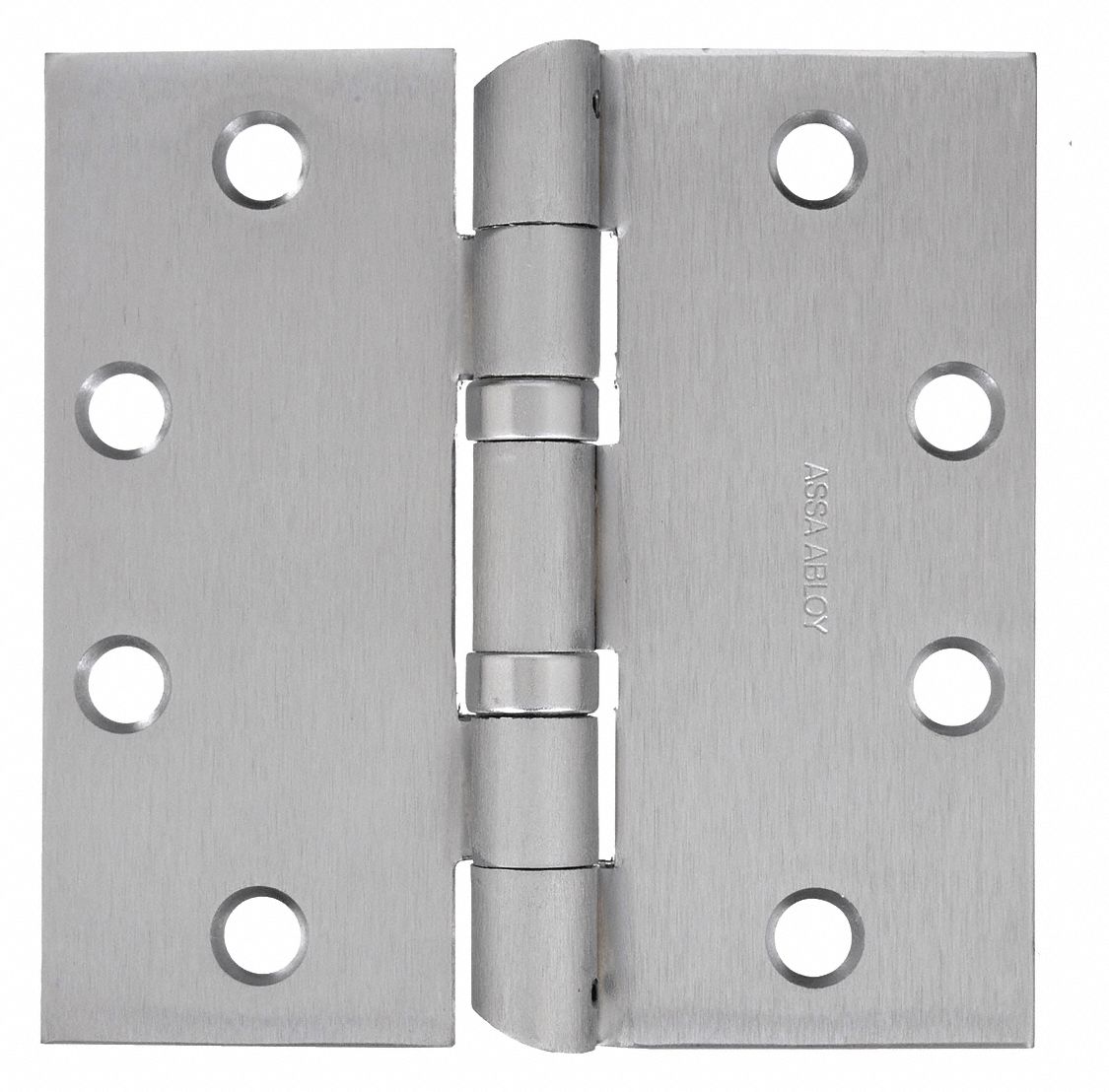MCKINNEY HTA2714 4 1/2 X 4 1/2" 4 1/2 in x 2 1/4 in Butt Hinge with Dull Chrome Finish, Full Mortise Mounting, Square Corners