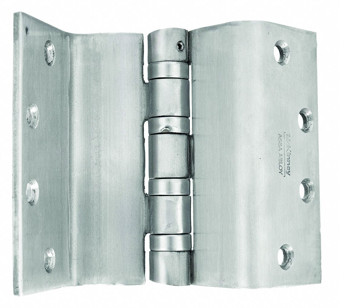 MCKINNEY T4A3395 NRP 5" Swing Clear Hinge With Holes, Dull Stainless Steel Finish, Square Corners, 5 in x 5 in