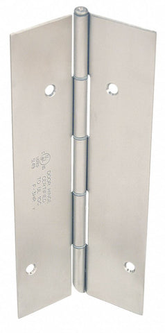 MARKAR FM300MB  83-1/8" 83 1/8 in x 4 1/2 in Butt Hinge with Dull Stainless Steel Finish, Full Mortise Mounting