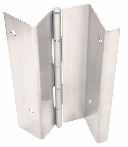 MARKAR HG329-001-630 83 1/8 in x 4 1/2 in Butt Hinge with Dull Stainless Steel Finish, Full Mortise Mounting