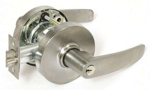 SARGENT 28-10G05 LB 26D Lever,  Mechanical,  Heavy Duty,  Keyed Different,  Satin Chrome,  2 3/4 in Backset,  Cylindrical