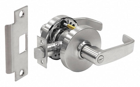 SARGENT 28-10U65 LL 26D Lever,  Mechanical,  Heavy Duty,  Satin Chrome,  2 3/4 in Backset,  Cylindrical