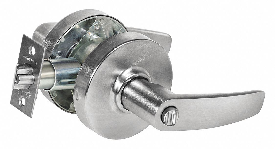 SARGENT 28-7G05 LB 26D Lever,  Mechanical,  Heavy Duty,  Keyed Different,  Satin Chrome,  2 3/4 in Backset,  Cylindrical