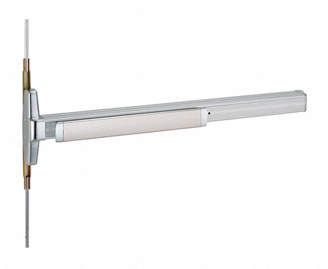 VON DUPRIN 3347A-EO 3 US28 Concealed Vertical Rod Exit Device,  Exit Device,  Aluminum,  33,  36 in Door Width