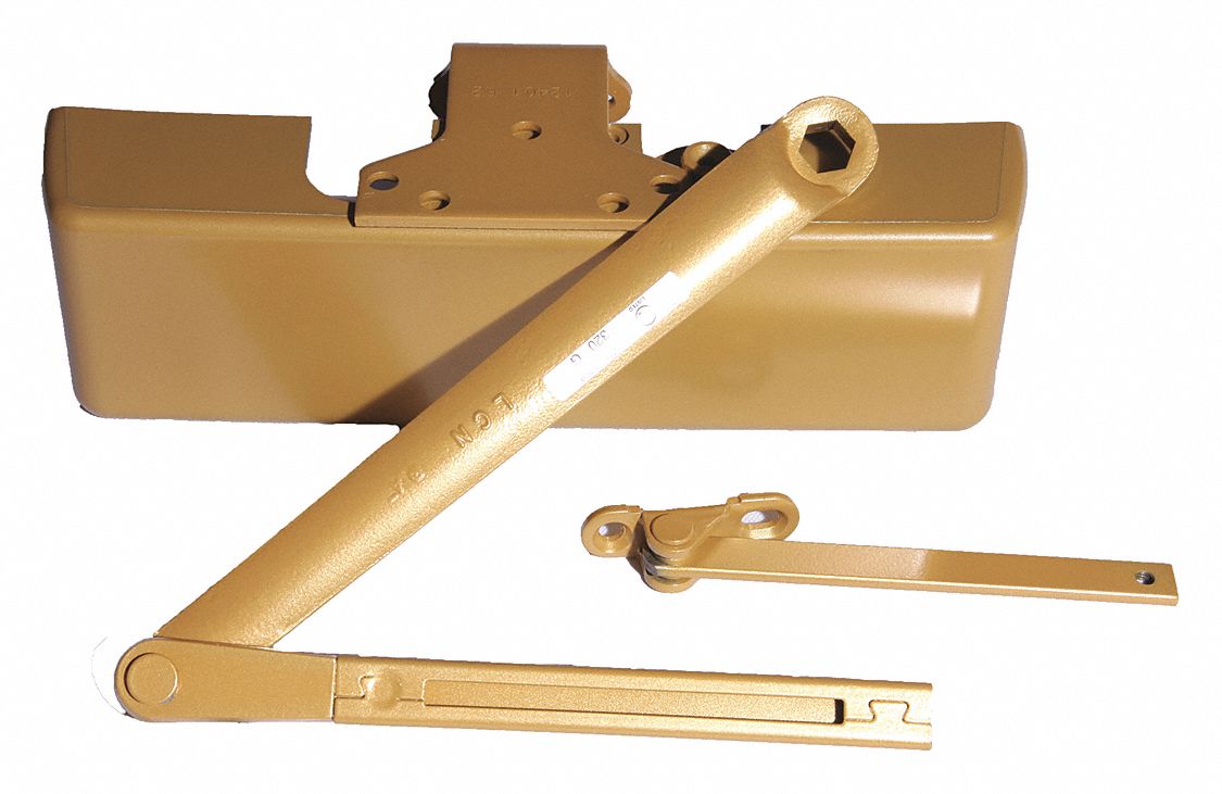 LCN 4040XP-RW/PA BRASS Manual Hydraulic LCN 4040-Series Door Closer, Heavy Duty Interior and Exterior, Brass