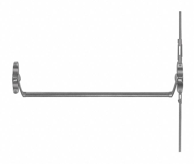 VON DUPRIN 5547EO US26D RHR Concealed Vertical Rod Exit Device,  Exit Device,  Satin Chrome,  55,  44 in Door Width