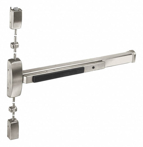 SARGENT 8713F RHR 32D Surface Vertical Rod,  Exit Device,  Stainless Steel,  8700,  36 in Door Width