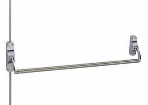 VON DUPRIN 8827EO US26D Surface Vertical Rod Crossbar,  Exit Device,  Satin Chrome,  88,  44 in Door Width