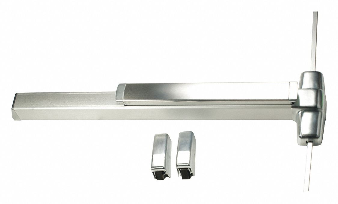 VON DUPRIN 9827TL-F 4 26D Surface Vertical Rod,  Exit Device,  Satin Chrome,  98,  48 in Door Width