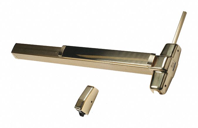 VON DUPRIN 9827EO-F 3 US3 Surface Vertical Rod,  Exit Device,  Satin Brass,  98,  36 in Door Width