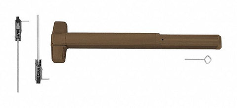 VON DUPRIN EL9947EO 3 313 EL Concealed Vert. Rod Device,  Exit Device,  Bronze,  99,  36 in Door Width