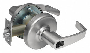 CORBIN CL3352 NZD 626 CL6 Lever,  Mechanical,  Extra Heavy Duty,  Not Keyed,  Satin Chrome,  2 3/4 in Backset,  Cylindrical