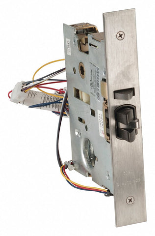 VON DUPRIN E7500 24V US32D FS Electrified Mortise Lock,  Electrical/Mechanical,  Not Keyed,  Stainless Steel,  2 3/4 in Backset