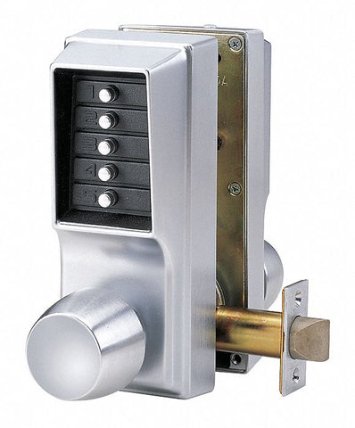 KABA SIMPLEX EE1011/EE1011-26D-41 Mechanical Push Button Lockset,  Knob,  Entry,  None Key Override Options,  Nonhanded