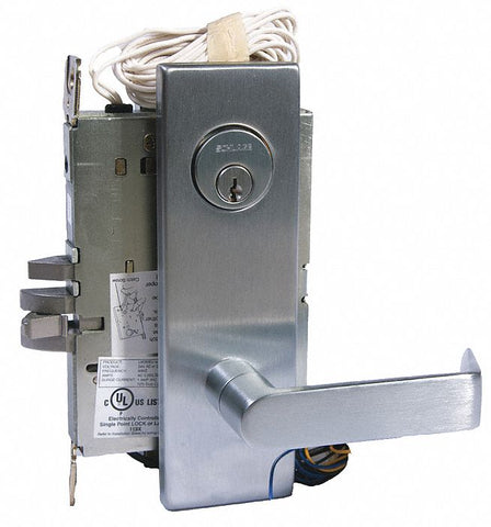 SCHLAGE L9092EUP 06N 626 RX Mortise Lockset,  Electrical/Mechanical,  Heavy Duty,  Keyed Different,  Satin Chrome