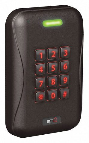 SCHLAGE ELECTRONICS MTK15 Access Control Keypad,  Keypad and Proximity Card Reader,  PNT Polymer,  5 7/64 in Height