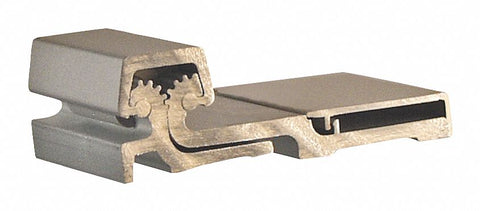 PEMKO CFS95 180 ° Continuous Hinge With Holes, Mill Aluminum, Door Leaf: 15/16 in x 1 3/8 in W