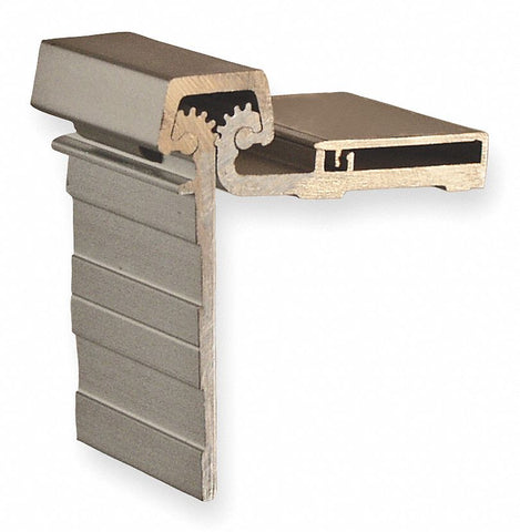 PEMKO CHS83HD1 180 ° Continuous Hinge With Holes, Mill Aluminum, Door Leaf: 2 9/16 in x 1 7/8 in W