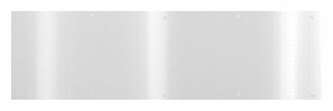 ROCKWOOD K1050 8X36.32D Door Protection Plate, Stainless Steel, Kick/Stretcher, 8 in Height, 36 in Width