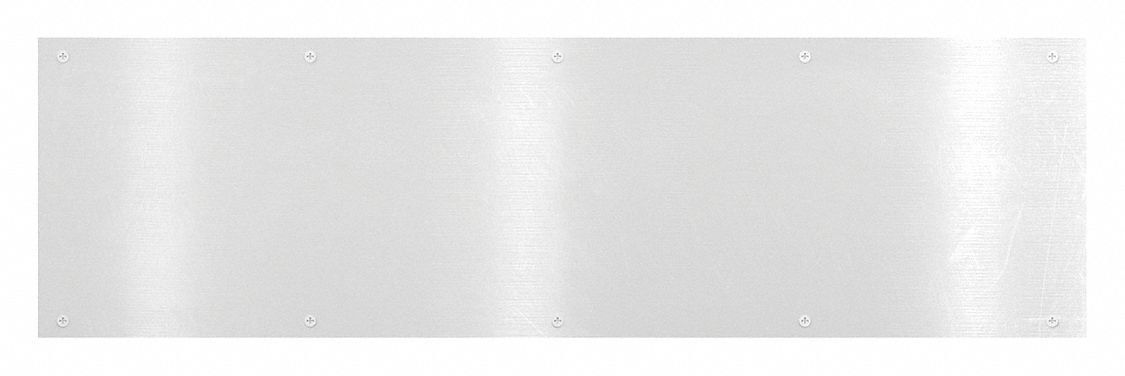 ROCKWOOD K1050 12X34.32D316 Door Protection Plate, Stainless Steel, Kick/Stretcher, 12 in Height, 34 in Width