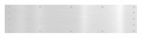 ROCKWOOD K1050 6X28.28 Door Protection Plate, Aluminum, Mop, 6 in Height, 28 in Width