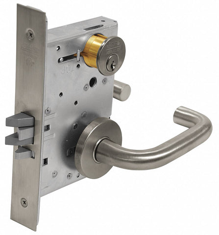 CORBIN ML2055 LWA 626 Heavy Duty Mortise Lockset,  Mechanical,  Keyed Different,  Satin Chrome,  2 3/4 in Backset