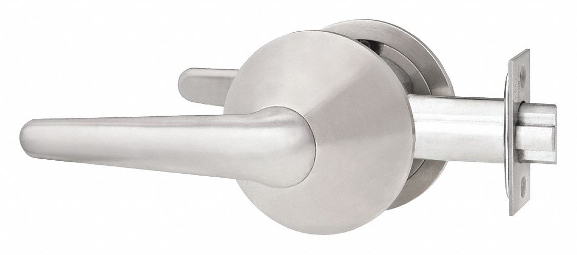 BEST SPSLCLON16F630LH Lever,  Mechanical,  Heavy Duty,  Not Keyed,  Satin Stainless Steel,  2 3/4 in Backset,  Cylindrical