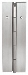 MARKAR FS302-001-630-HT-MP 90 ° Continuous Hinge With Holes, Satin Stainless Steel, Door Leaf: 84 in x 1 11/16 in W