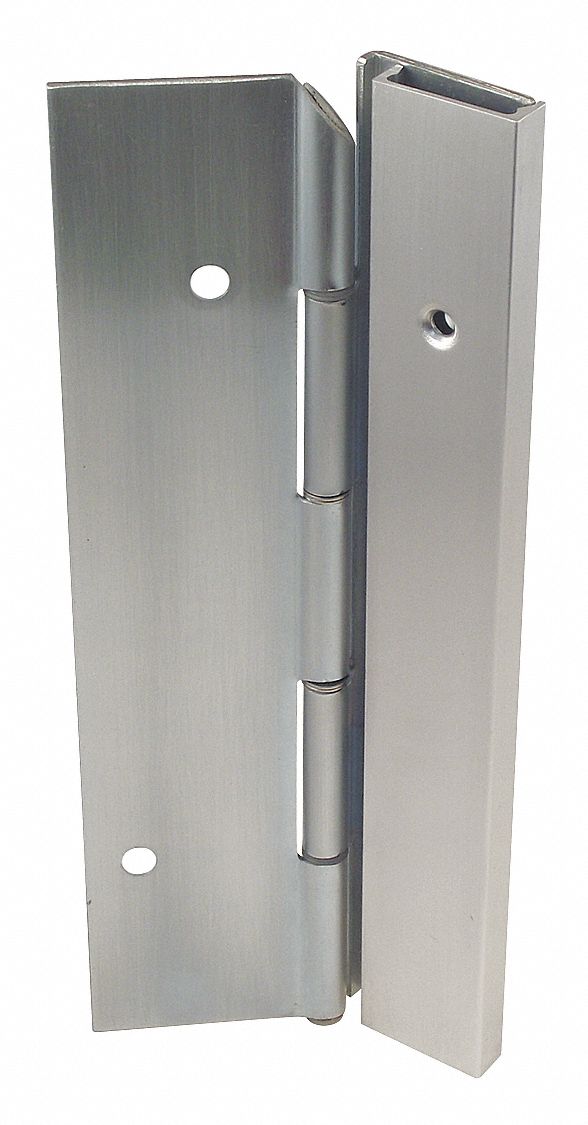 MARKAR HS303-001-630-HT-MP-LH 180 ° Continuous Hinge With Holes, Satin Stainless Steel, Door Leaf: 84 in x 1 11/16 in W