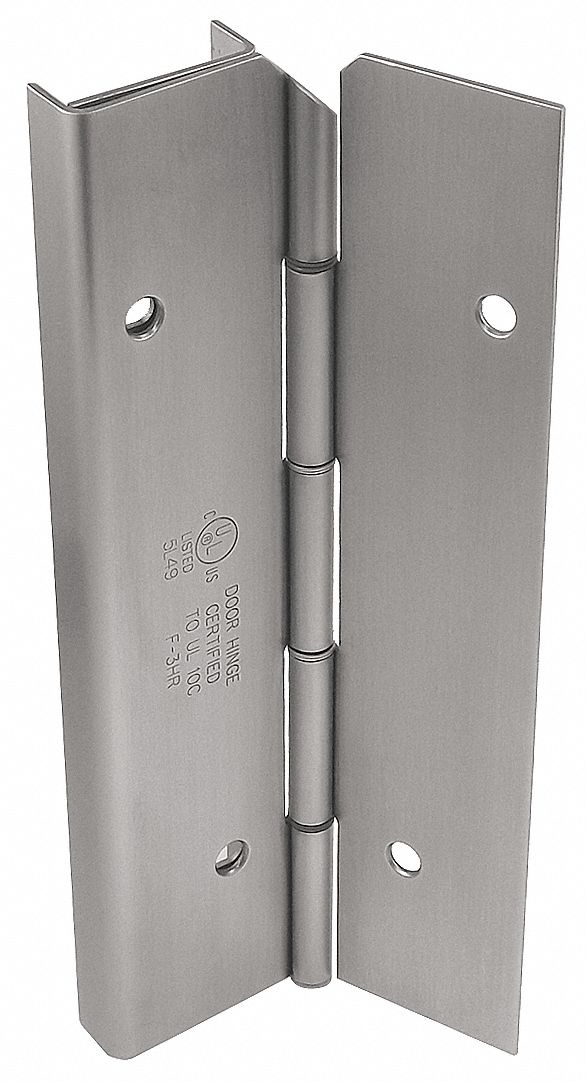 MARKAR HG305-002-630-HT-MP-LH 180 ° Continuous Hinge With Holes, Satin Stainless Steel, Door Leaf: 96 in x 1 3/4 in W