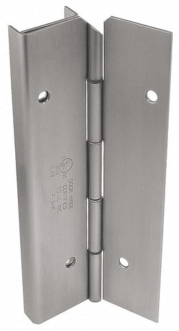 MARKAR HG305-001-630-HT-MP-LH 180 ° Continuous Hinge With Holes, Satin Stainless Steel, Door Leaf: 84 in x 1 3/4 in W