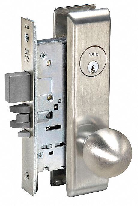 YALE 8831-CO-CN-626-SA KEYWAY-6PIN-0-BITTED Mortise Lockset,  Mechanical,  Knob,  Mortise,  Institution,  1