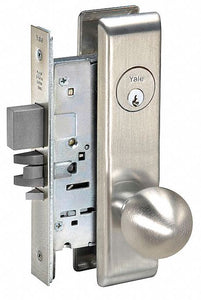 YALE 8831-CO-CN-626-SA KEYWAY-6PIN-0-BITTED Mortise Lockset,  Mechanical,  Knob,  Mortise,  Institution,  1