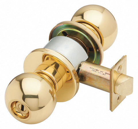 SCHLAGE D40S ORB 605 Knob Lockset,  Mechanical,  Knob,  Cylindrical,  Privacy,  1