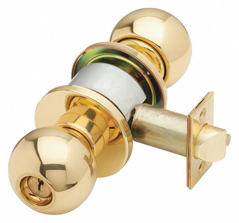 SCHLAGE D80PD ORB 605 C123 Knob Lockset,  Mechanical,  Knob,  Cylindrical,  Storeroom,  1