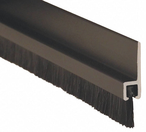 PEMKO GG18041DNB84 Double Door Weatherstrip, 7 ft Overall Length, Brush Insert Type, Nylon Insert Material