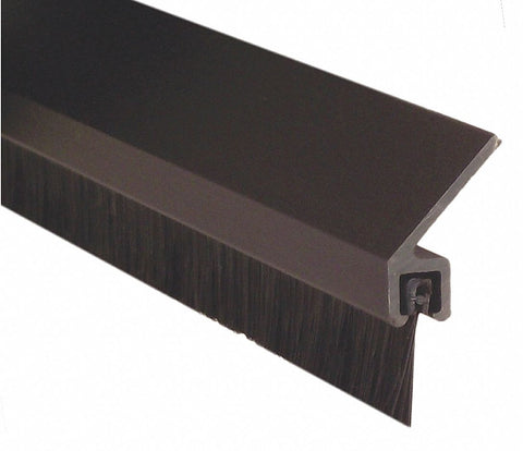 PEMKO GG45041DNB72 Door Frame Weatherstrip, 6 ft Overall Length, Brush Insert Type, Nylon Insert Material