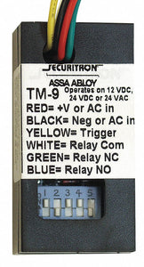 SECURITRON TM-9 1 in Plastic Delay Timer; For Use With Doors Equipped with Electrified Hardware