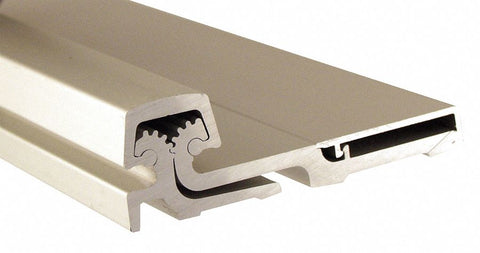 PEMKO CFS95HD1 180 ° Continuous Hinge With Holes, Mill Aluminum, Door Leaf: 29/32 in x 1 3/8 in W