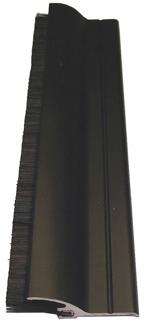 PEMKO 3452DNB48 Door Sweep, Dark Bronze Aluminum, 48 in Length, 1 1/4 in Flange Height, 5/8 in Insert Size