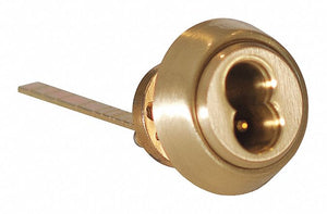 BEST 12E72S2RP3606 Rim Cylinder, Satin Brass