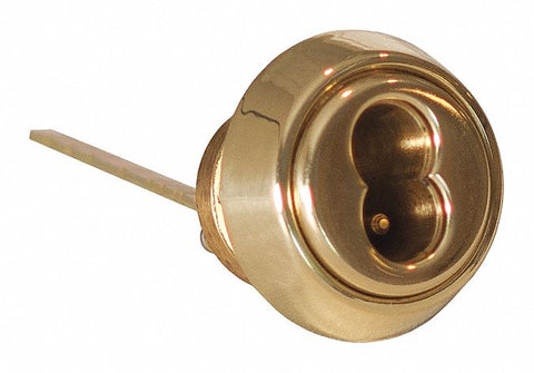 BEST 12E72S2RP605 Rim Cylinder, Bright Brass