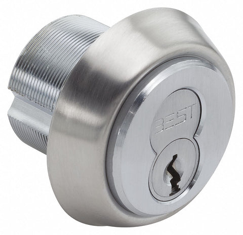 BEST 1E74C208RP5626 Mortise Cylinder, Satin Chrome