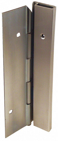 MARKAR HS203-001-600-HT-MP-LH 180 ° Continuous Hinge With Holes, Gray Enamel, Door Leaf: 84 in x 1 11/16 in W