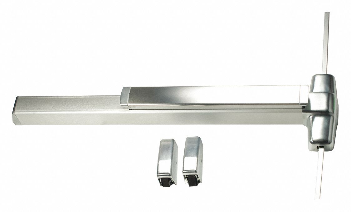 VON DUPRIN 9827EO-F 4 26D Rim,  Exit Device,  Satin Chrome,  98,  48 in Door Width