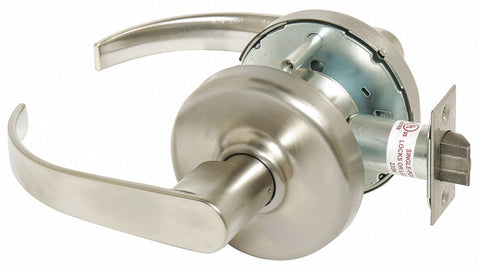 CORBIN CL3320TO PZD 626 Lever Lockset,  Mechanical,  Extra Heavy Duty,  Not Keyed,  Satin Chrome,  2 3/4 in Backset