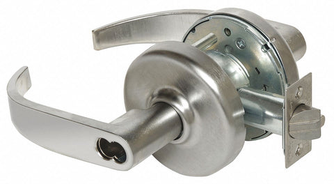 CORBIN CL3361 PZD 626 M08 Lever Lockset,  Mechanical,  Extra Heavy Duty,  Not Keyed,  Satin Chrome,  2 3/4 in Backset