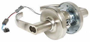 CORBIN CL33903 PZD 626 CL6 12AD Lever Lockset,  Electrical,  Extra Heavy Duty,  Not Keyed,  Satin Chrome,  2 3/4 in Backset