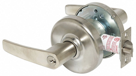 CORBIN CL3372 AZD 626 Lever Lockset,  Mechanical,  Extra Heavy Duty,  Keyed Different,  Satin Chrome,  2 3/4 in Backset