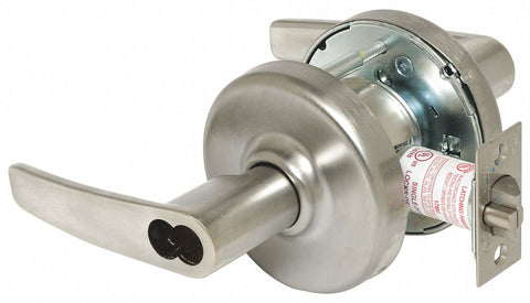 CORBIN CL3361 AZD 626 CL6 Lever Lockset,  Mechanical,  Extra Heavy Duty,  Not Keyed,  Satin Chrome,  2 3/4 in Backset